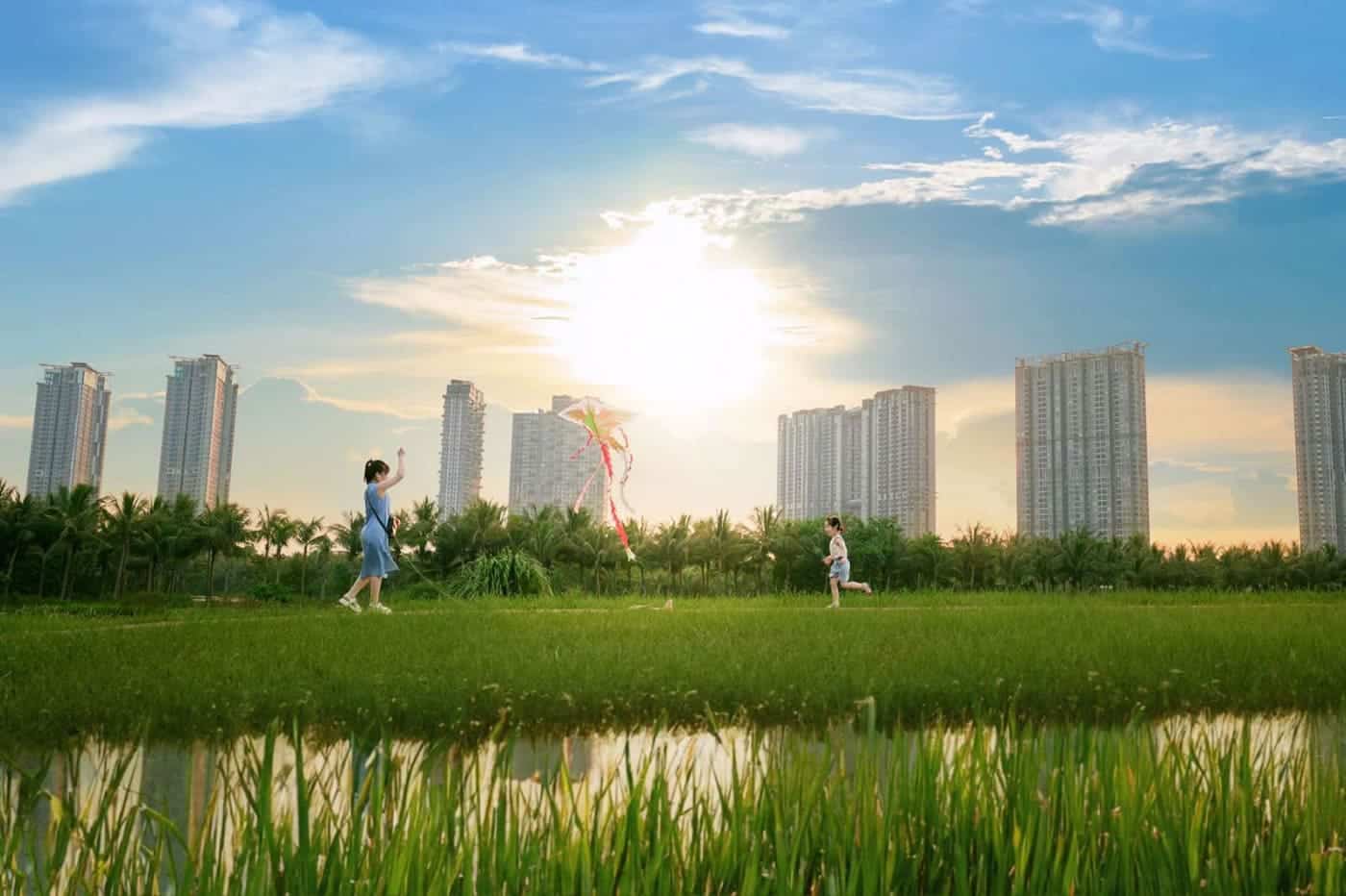 Khu đô thị xanh Ecopark trở thành lựa chọn của hàng nghìn người dân Hà Nội và vùng lân cận.