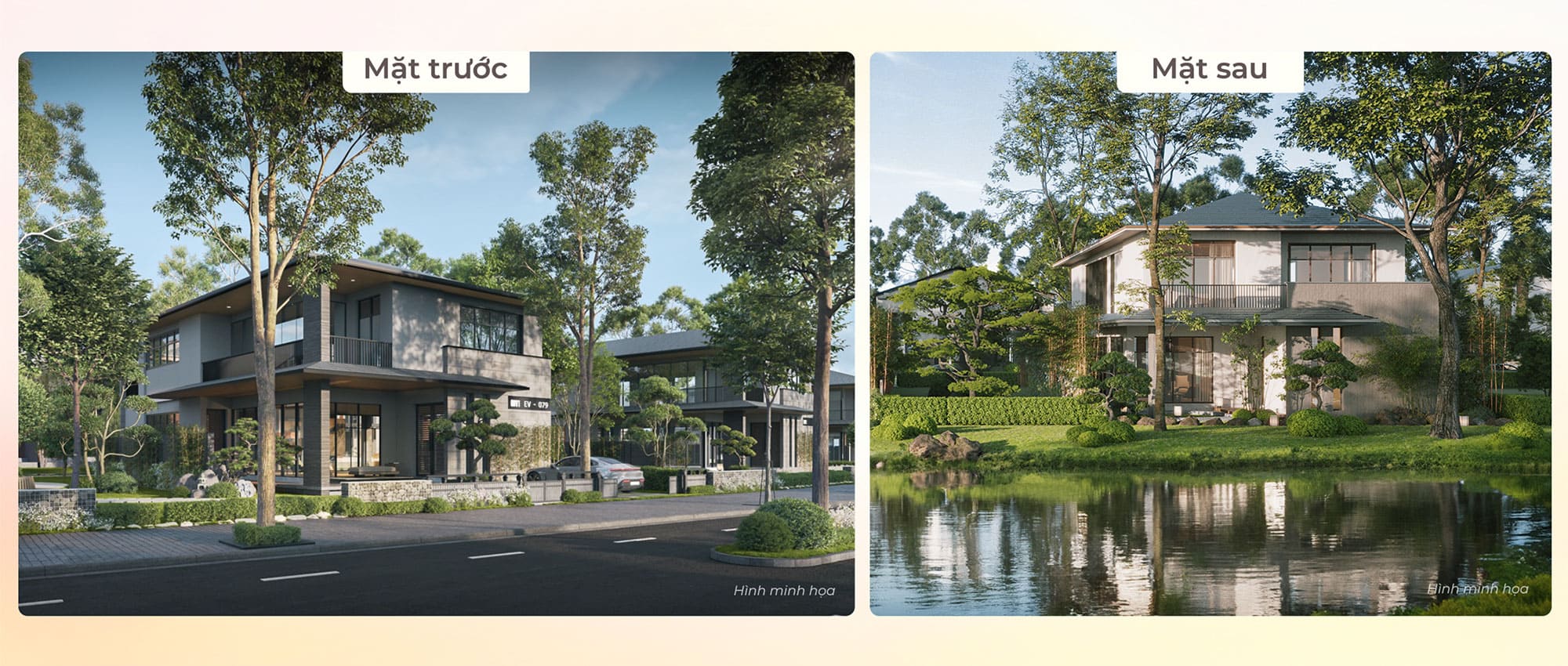 Hình ảnh Biệt Thự Đơn Lập Onsen Village tại dự án EcoVillage Saigon River.
