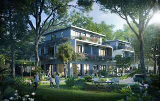 Không gian sống giữa 7 tầng cây xanh tại Ecovillage Saigon River.