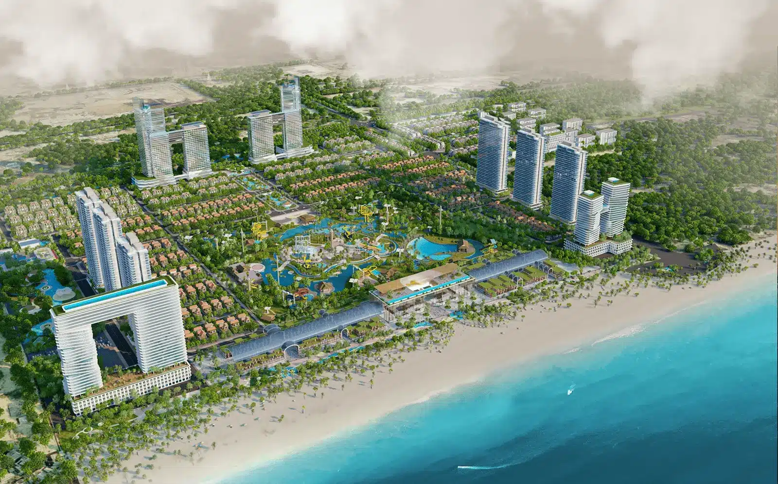 Dự án Sun Group Vũng Tàu: Khu đô thị nghỉ dưỡng cao cấp với vị trí đắc địa bên bờ biển.