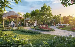 Công viên Vinhomes Green City - không gian sinh thái đẳng cấp, mang lại môi trường sống lý tưởng giữa thiên nhiên xanh mát.